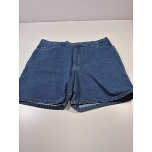 Harbor Bay Denim Shorts Mens 52x9 Blue Big Tall Relaxed Fit Bermuda Casual